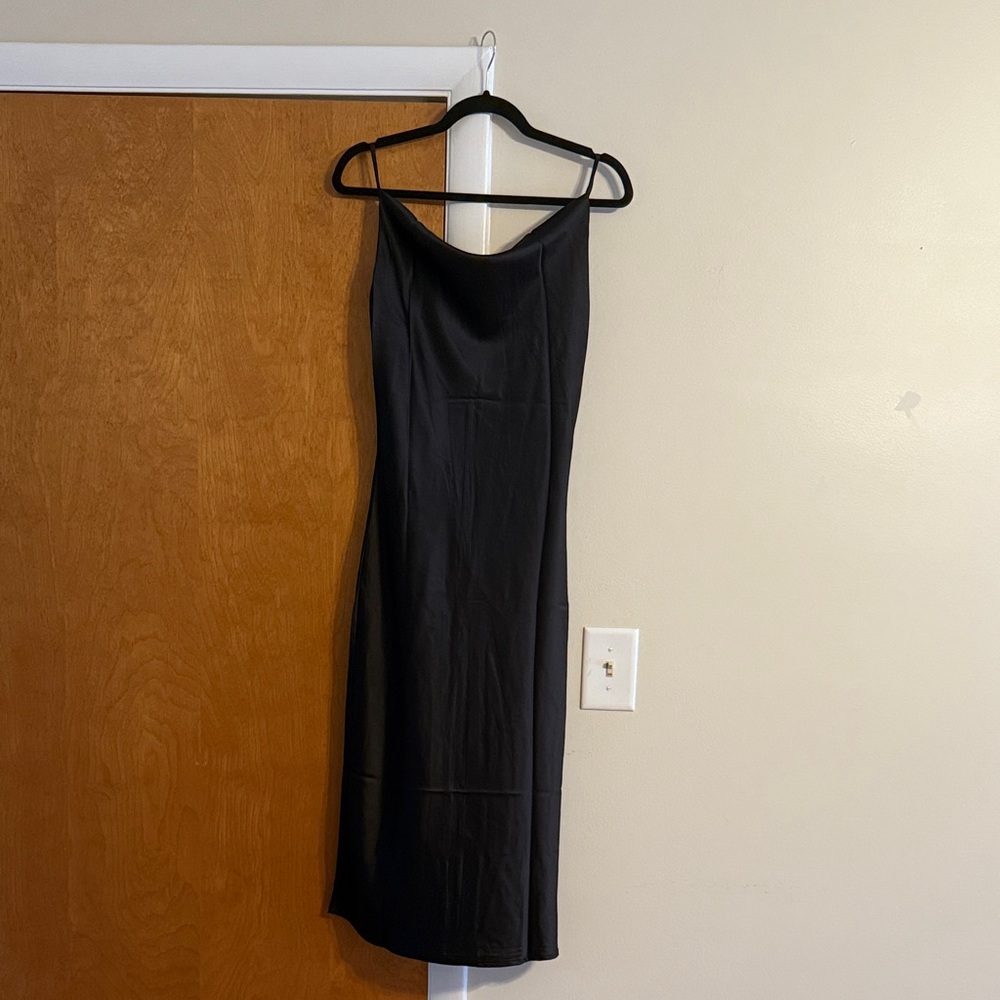Beginning Boutique Black Midi Dress